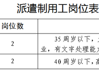 泰州市人民尊龙凯时派遣制用工招聘信息