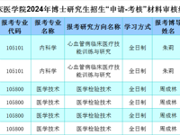 博士材料审核结果公示